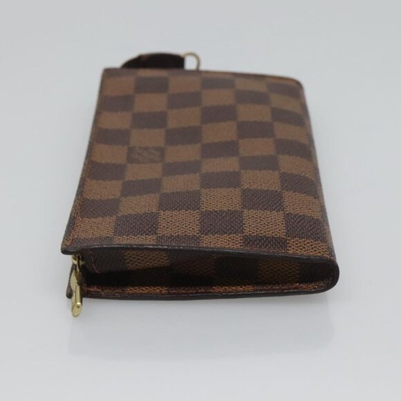 LOUIS VUITTON Damier Ebene Marais Pouch LV Auth - Picture 4 of 14
